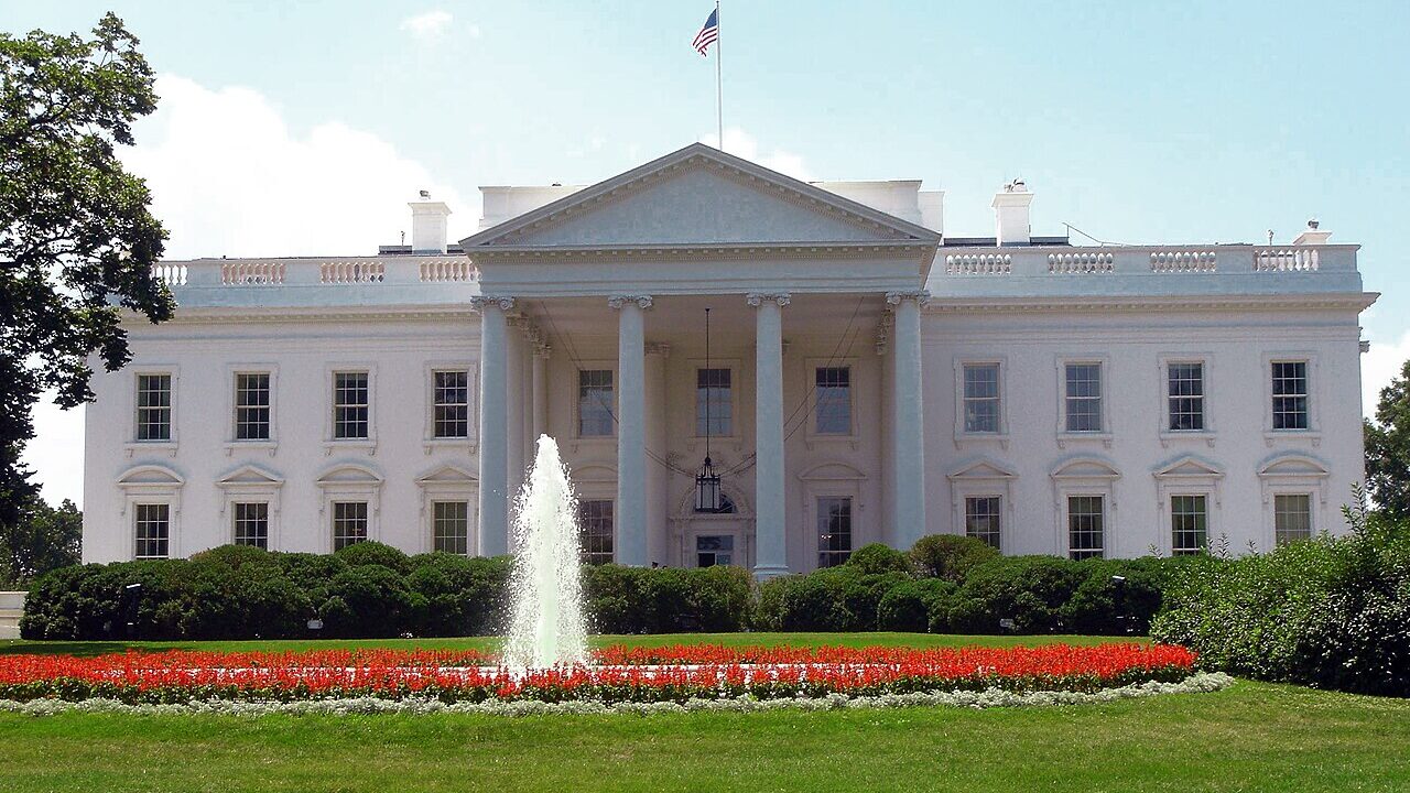 The north facade of the White House in Washington, D.C.