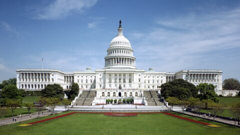 The west front of the United States Capitol in Washington, D.C.
