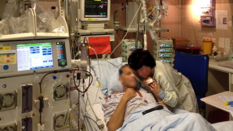 A patient in a hospital intensive care unit. Image: Wikimedia Commons, CC BY-SA 4.0.