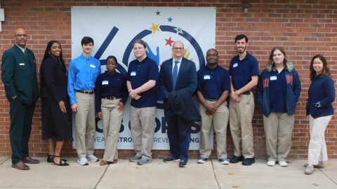 Job Corps students and staff in the United States, where the programme provides free job training