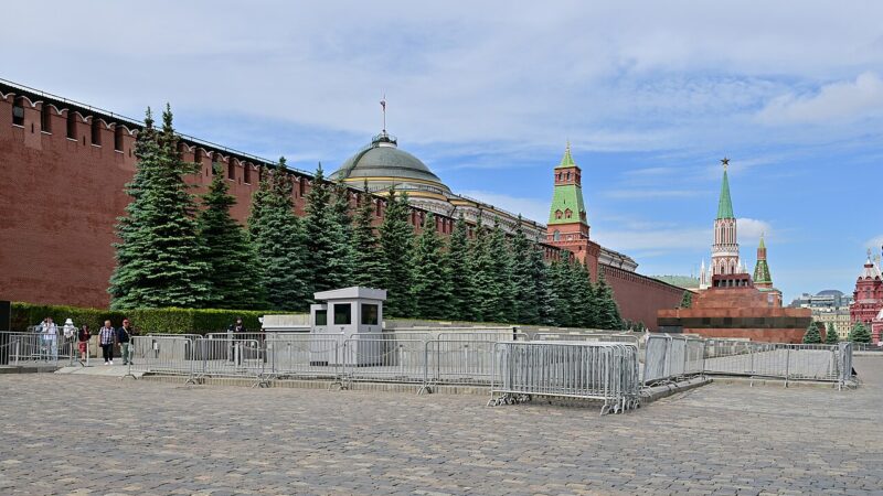 The Kremlin wall and Red Square in Moscow, Russia